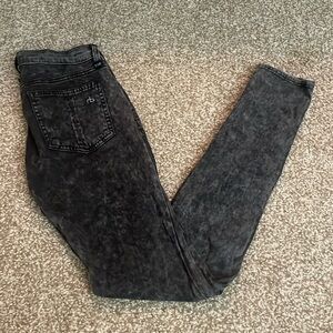 rag & bone Black Mineral Wash Leggings